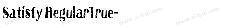 Satisfy RegularTrue字体转换